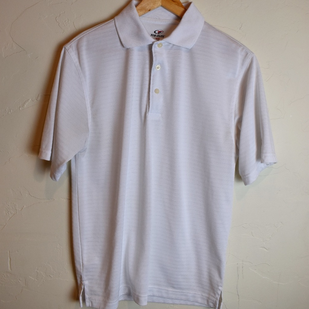 Top Flite White Polo Shirt!